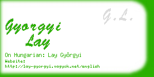 gyorgyi lay business card